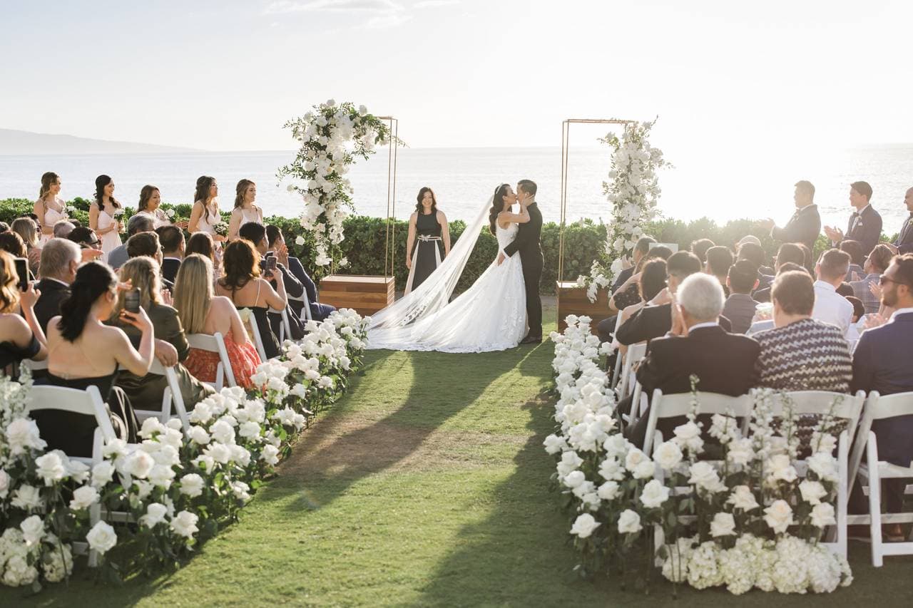 Salt Drifter Photography at Fairmont Kea Lani in Kihei, HI capturing your dream wedding moments in Maui's scenic beauty.