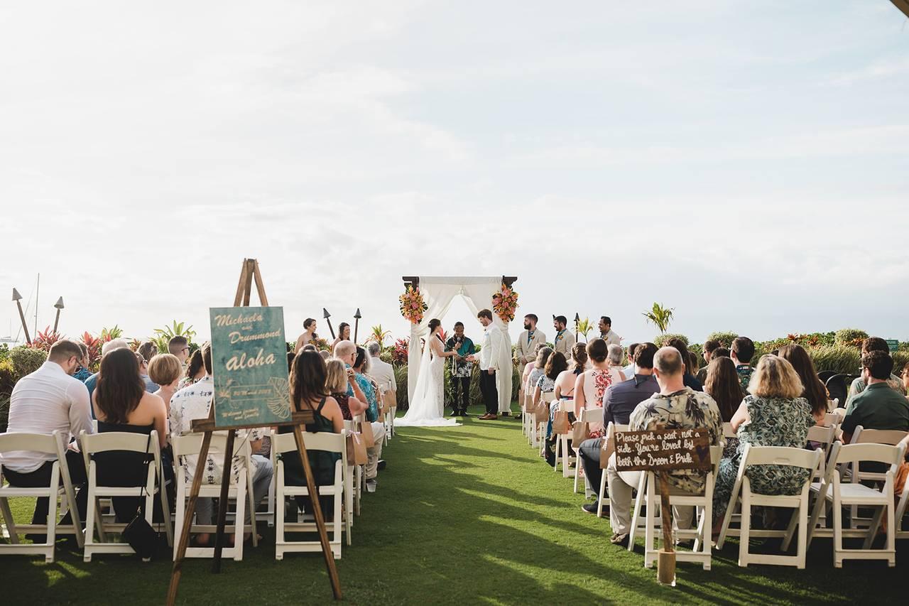 Salt Drifter Photography captures beautiful wedding moments at Royal Lahaina Resort in Lahaina, HI.
