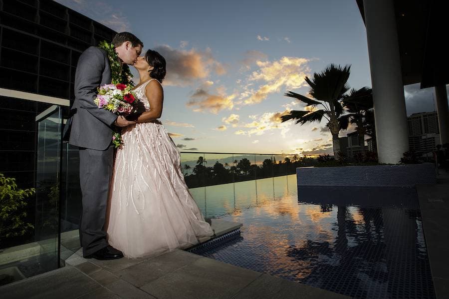 Photographer at Trump International Hotel Waikiki, Honolulu, HI - Capturing unforgettable moments at Oahu's premier venue - Salt Drifter Photography.