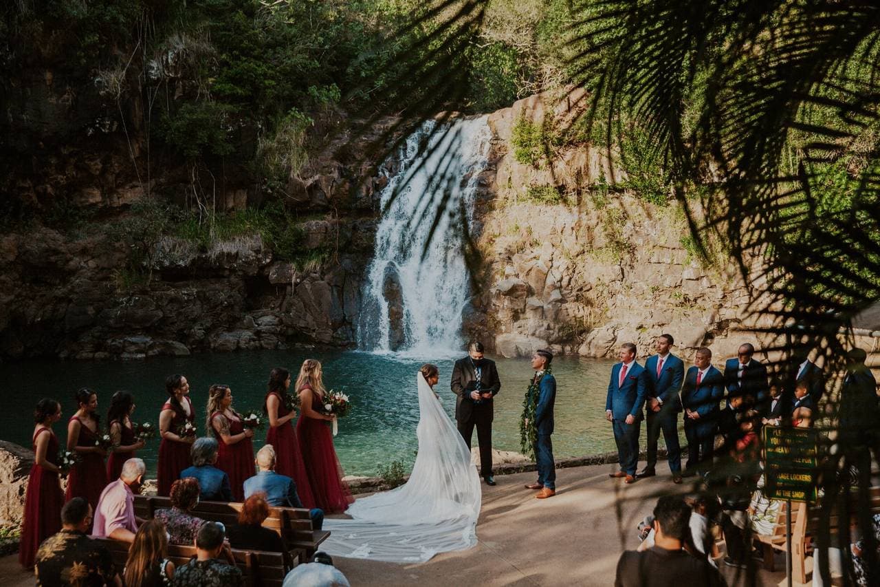 Photographer Alt Tag: Salt Drifter Photography - Waimea Valley Wedding Photographer in Haleiwa, HI